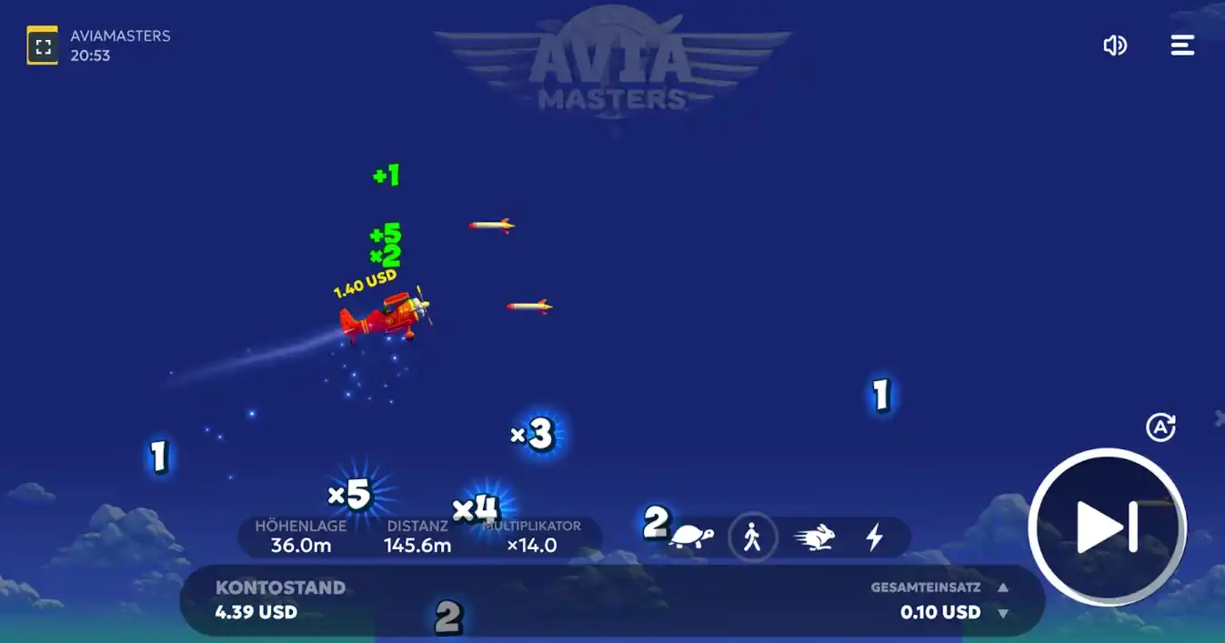 AVIAMASTERS mobile interface on smartphone — Android and iOS